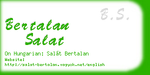 bertalan salat business card